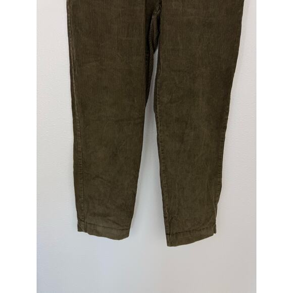 Vintage Woolrich Dark Loden Corduroy Cropped Pants Women’s 8 100% Cotton - Picture 2 of 6